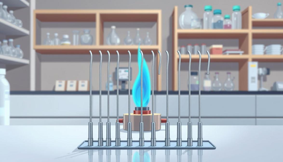 in lab inoculating loops are sterilized using