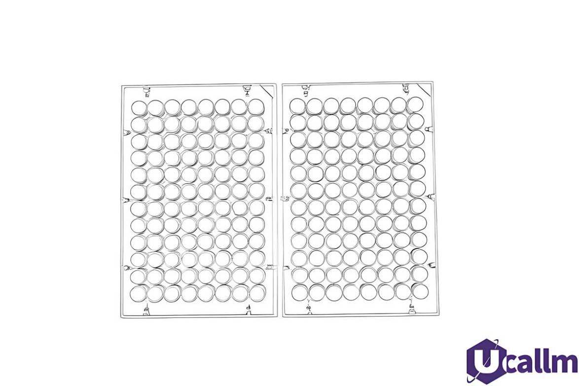 96 well plate template