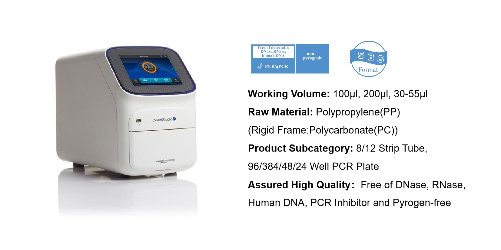 ABI QuantStudio™ 5 Real-Time PCR System Adaptive Consumables Select Guide