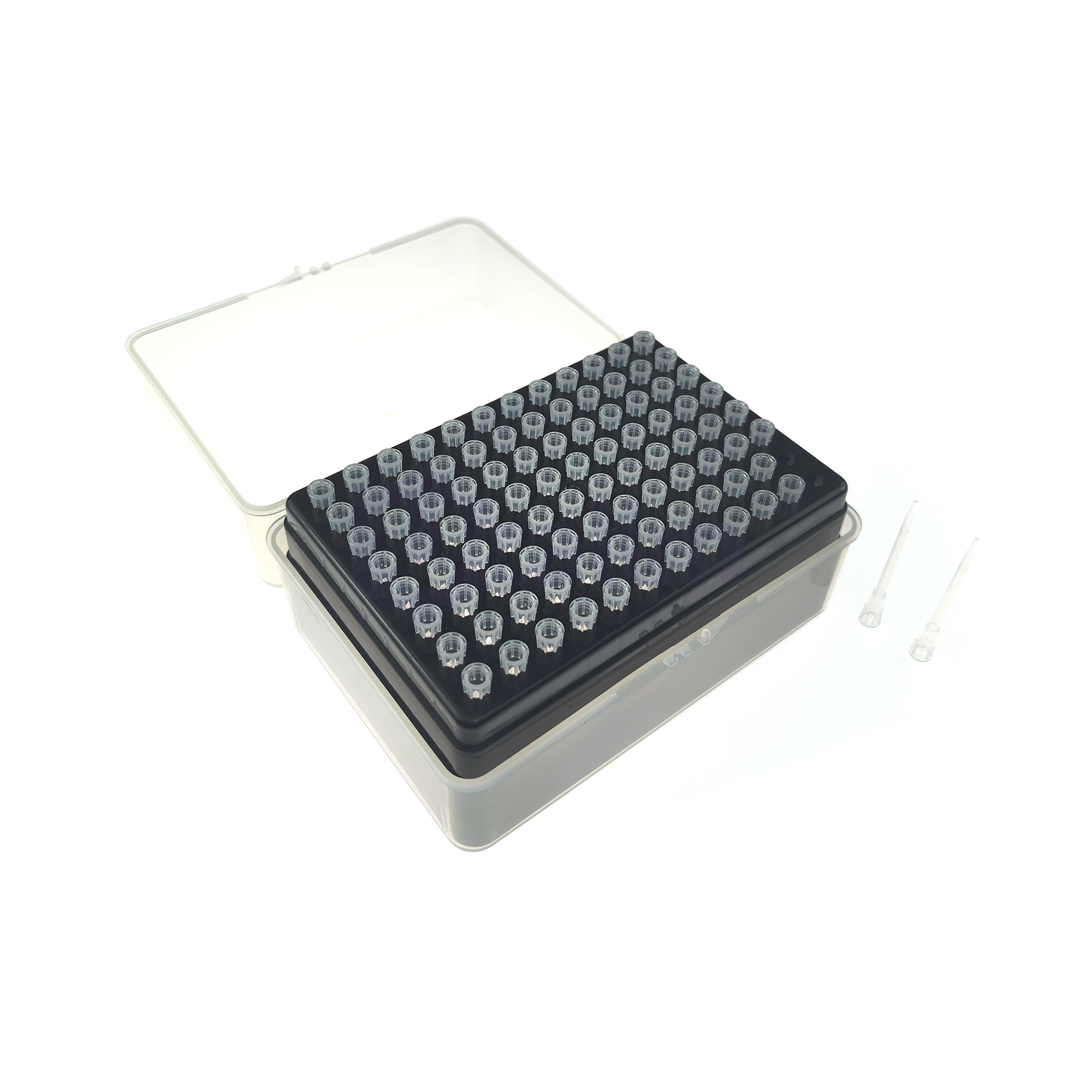 10uL Pipette Tips, Extended, Low Retention, Clear, Non-Filtered, Sterile, Boxed-3