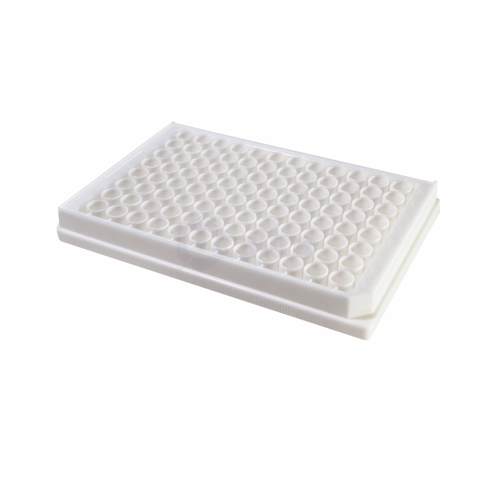 96 Well Cell Culture Plate White and Clear-1