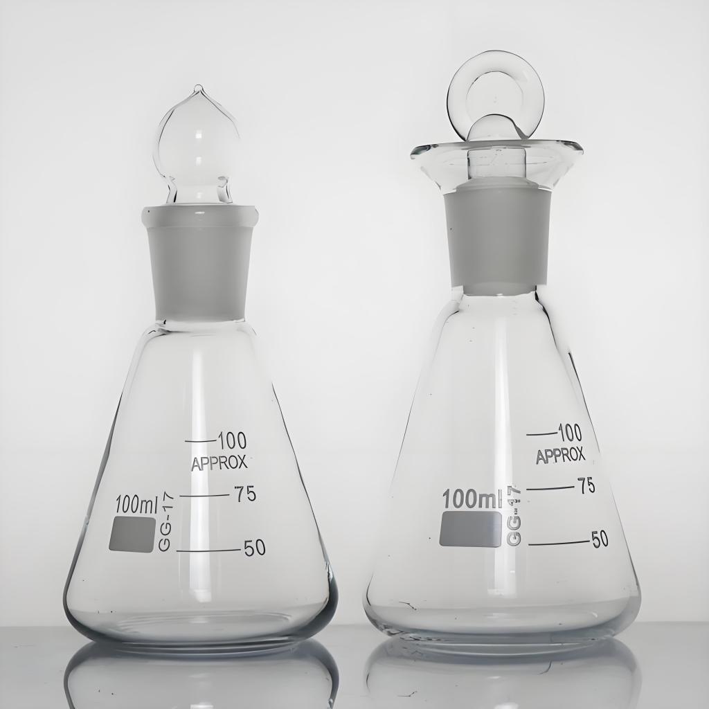 Ground glass stoppered conical flask