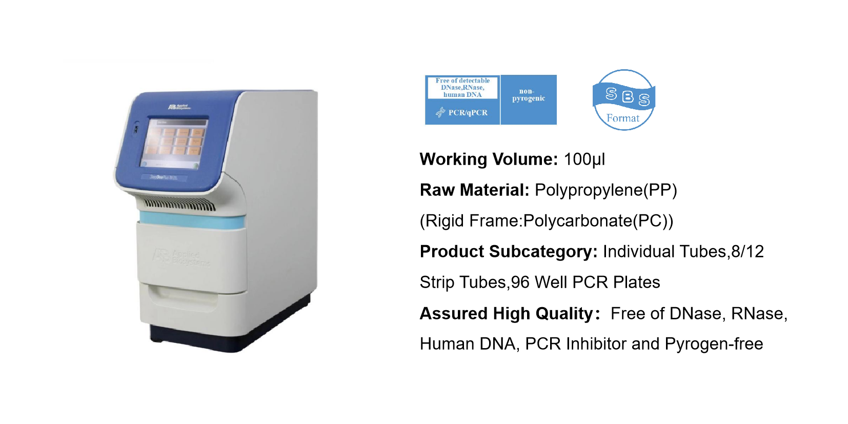 ABI StepOnePlus™ Real-Time PCR System Adaptive Consumables Select Guide