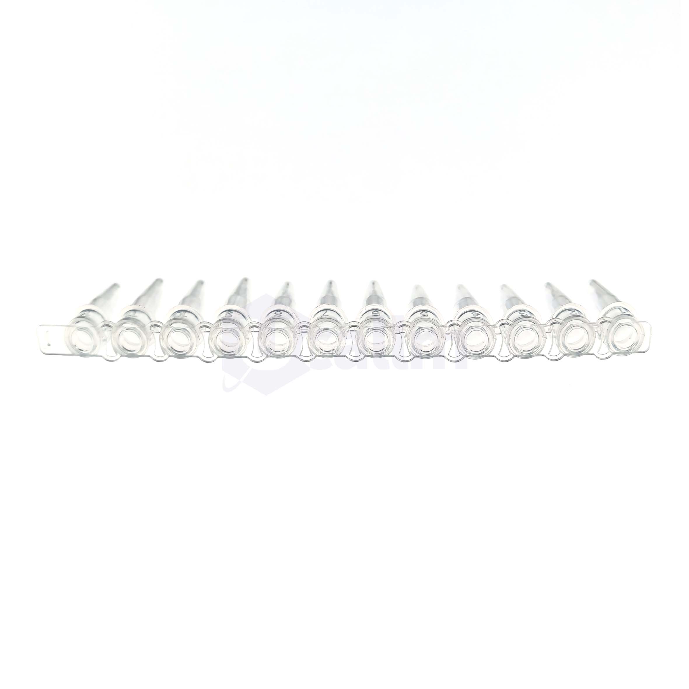 H1713-00 0.2 mL 12 Strip PCR Tube, plus strips of Optical flat cap, clear-3