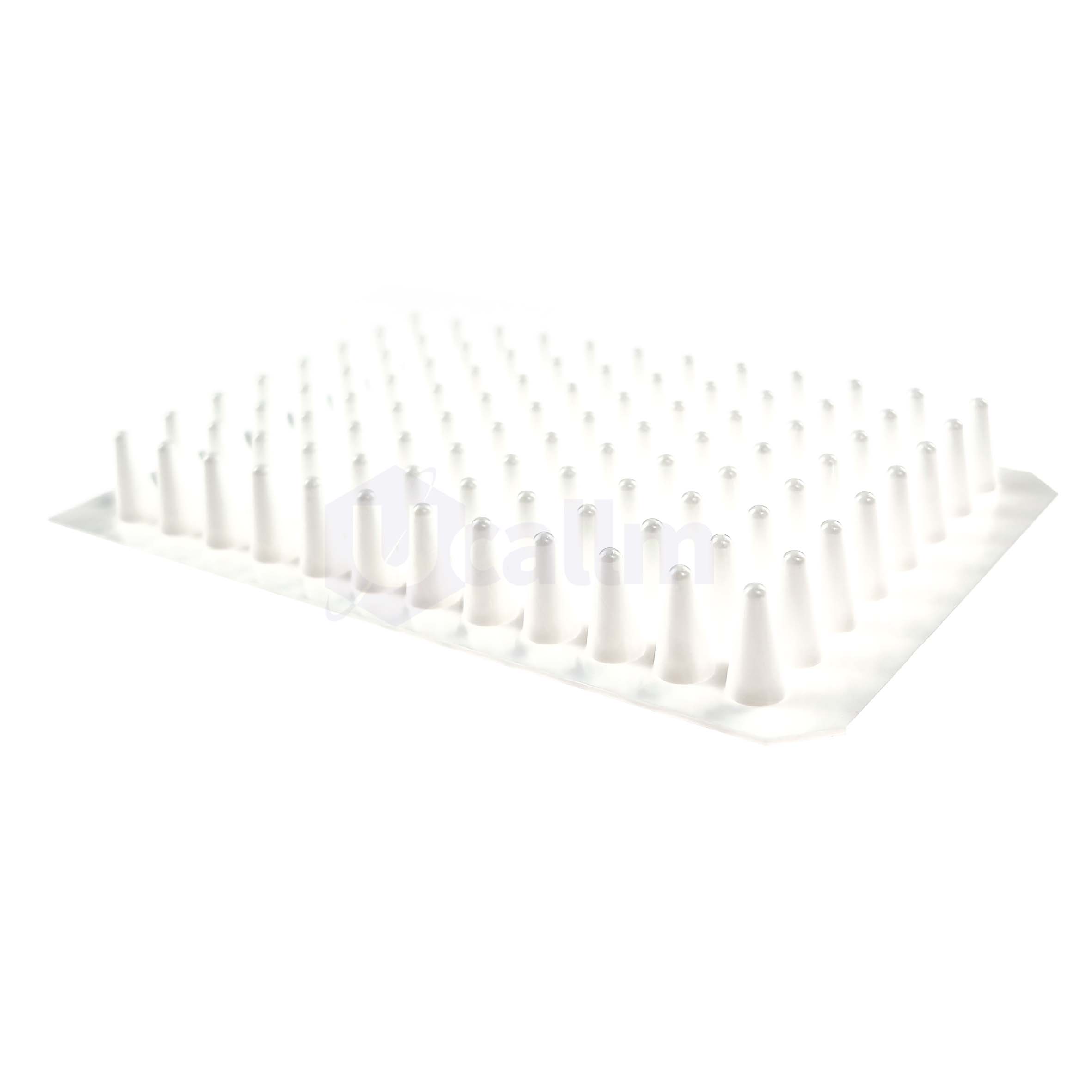 H2308-07 01 mL 96 well No skirt PCR plate, white, A12&H12 Notch-4