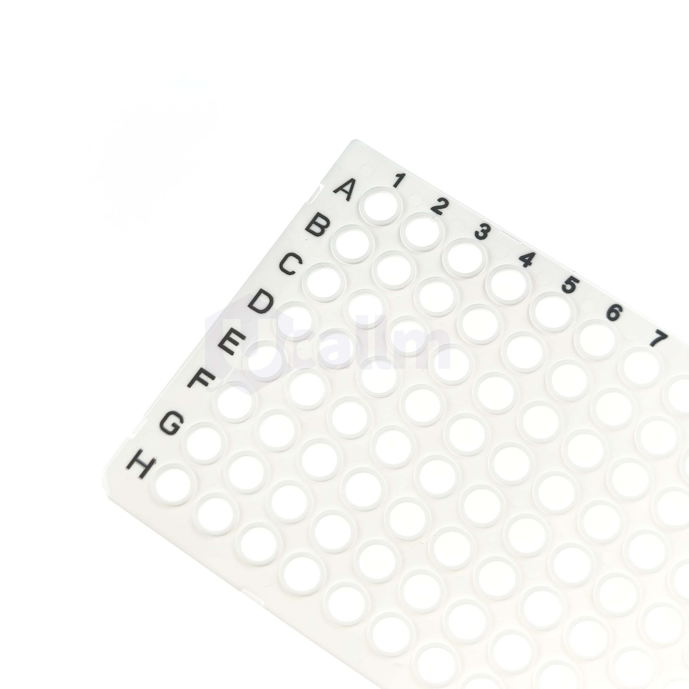H2331-07 0.1 mL 96 well Full skirt PCR plate, white, H1 Notch-3
