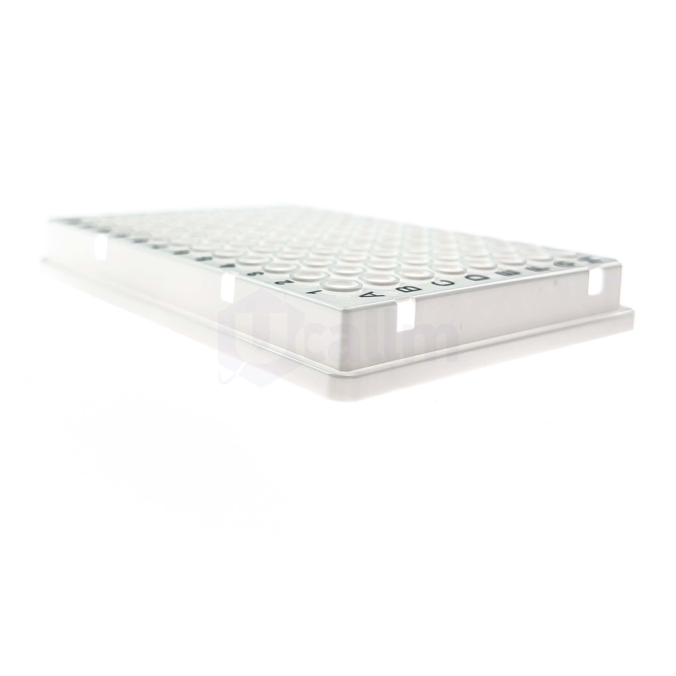 H2331-07 0.1 mL 96 well Full skirt PCR plate, white, H1 Notch-5