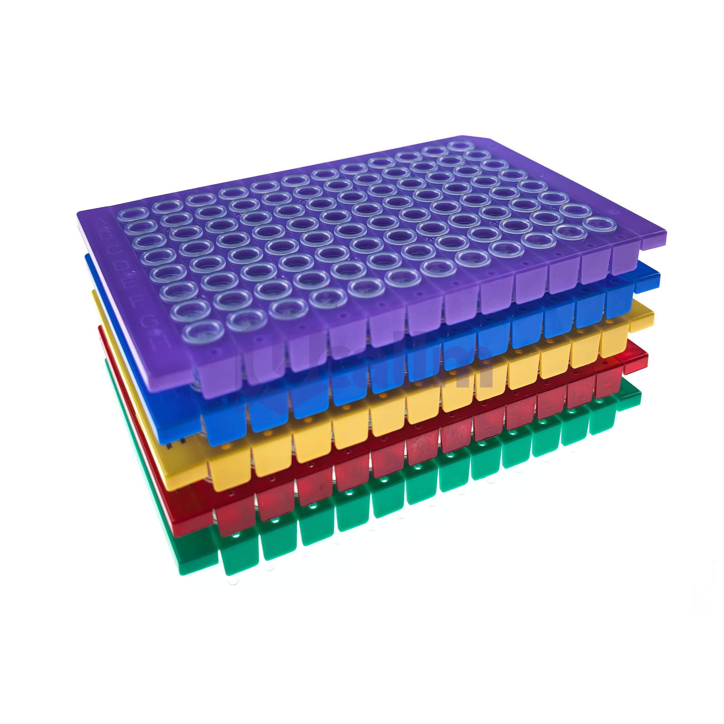 H2353-02 0. 2 mL 96 well Half skirt PCR plate, A12 Notch, Segmented-6