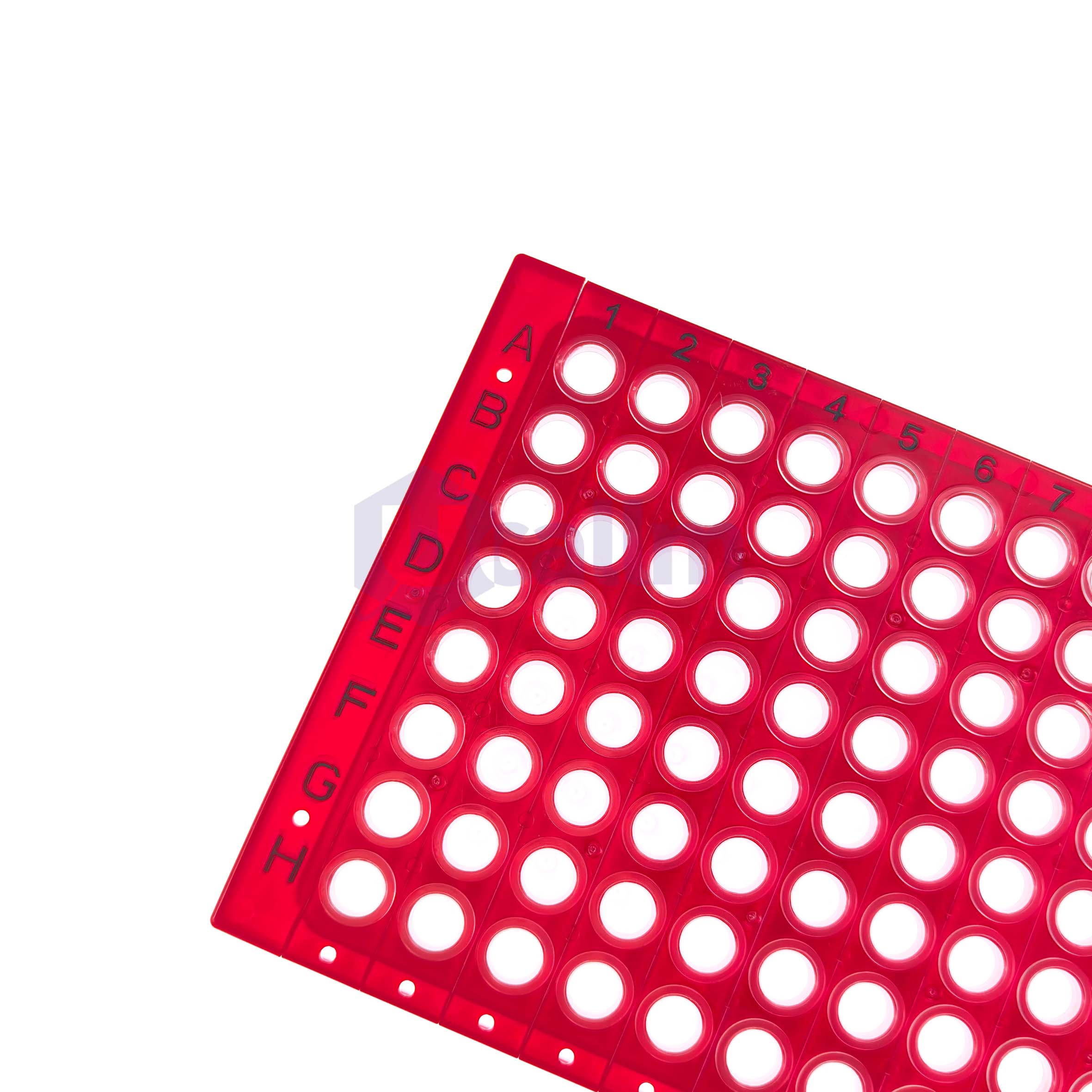 H2353-03 0. 2 mL 96 well Half skirt PCR plate, A12 Notch, Segmented-3