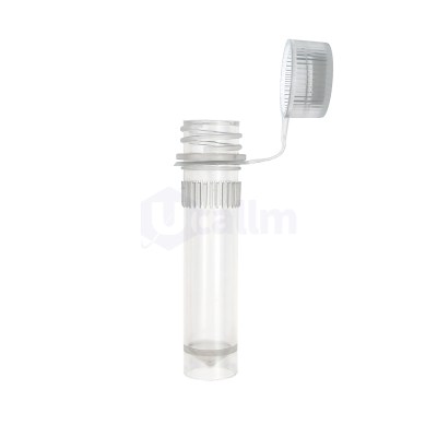 Clear glass dropper bottle with a white ribbed cap, cap resting beside the bottle.